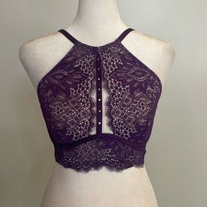 [Victoria’s Secret] Purple Lace Corset Bra - Size 32D